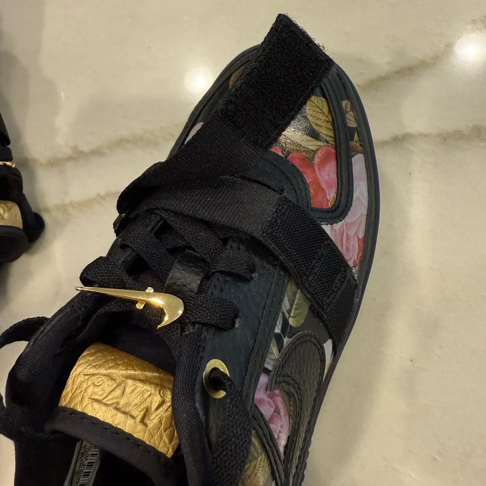 Nike Vandal 2K LX Sneakers Women’s Size 7.5 Black Dark Floral Platform - Picture 10 of 14